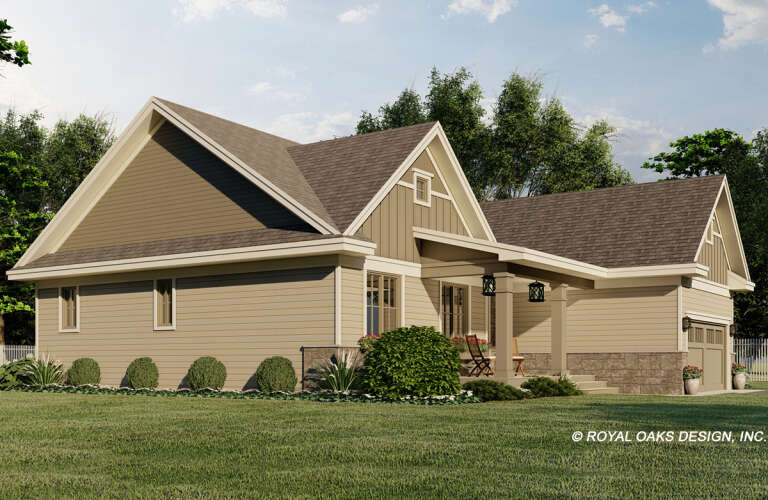 Craftsman House Plan #098-00376 Elevation Photo