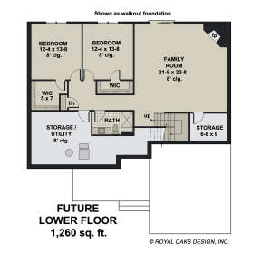 Basement for House Plan #098-00376