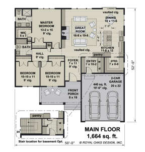 Main Floor  for House Plan #098-00377