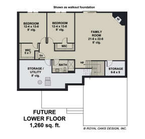 Basement for House Plan #098-00377