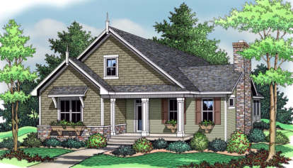 3 Bed, 2 Bath, 1599 Square Foot House Plan - #098-00001