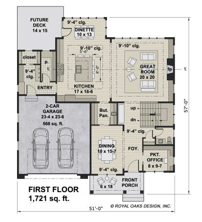 Main Floor  for House Plan #098-00378