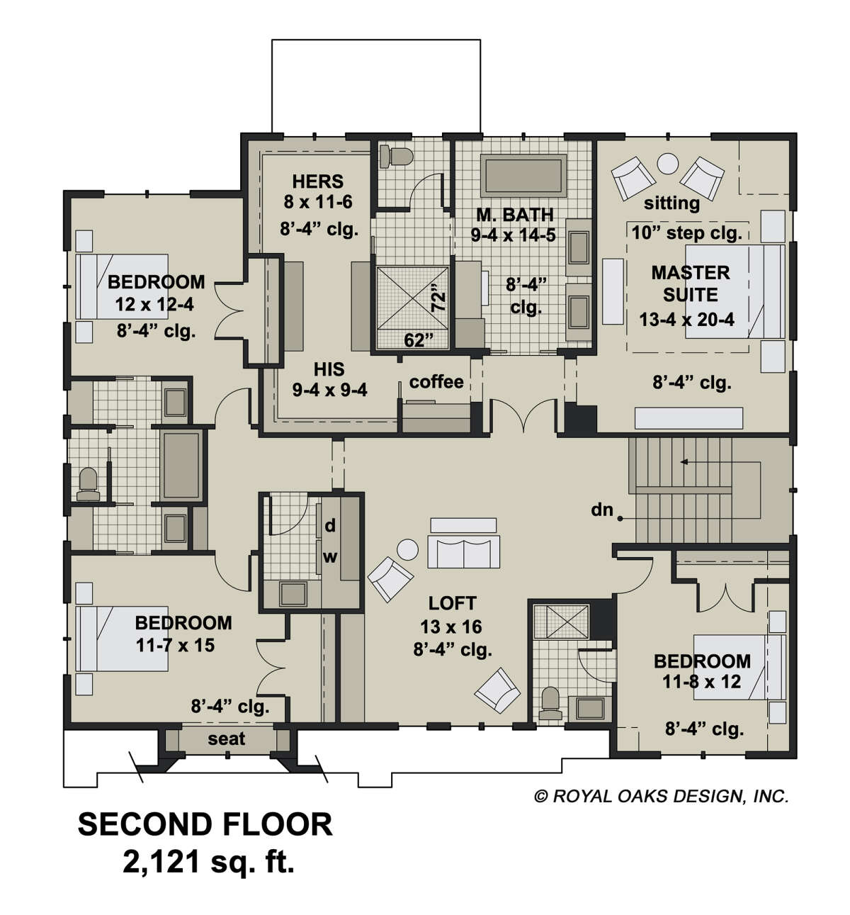 Second Floor for House Plan #098-00378