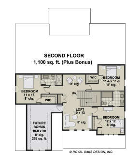 Second Floor for House Plan #098-00379