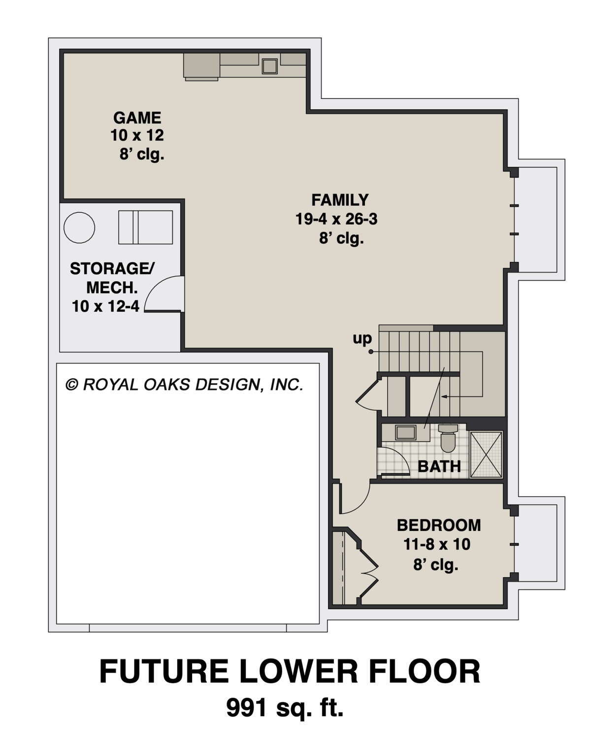Basement for House Plan #098-00380