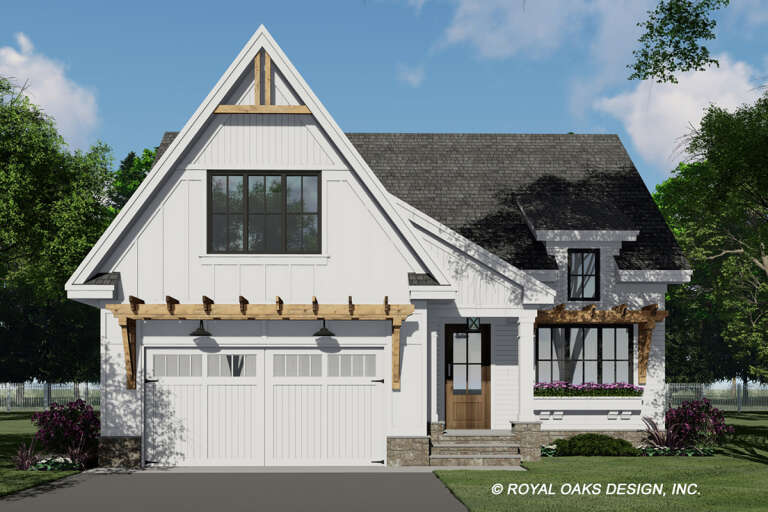 Modern Farmhouse House Plan #098-00381 Elevation Photo
