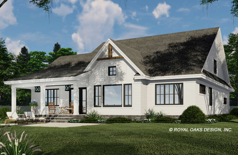 Modern Farmhouse House Plan #098-00382 Elevation Photo