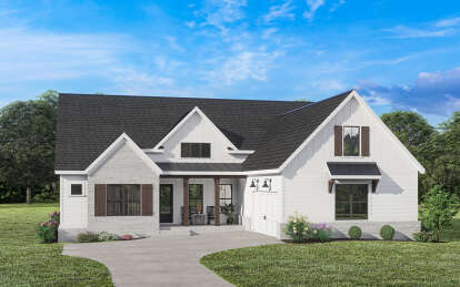 House Plan House Plan #27125 Angled Front Elevation