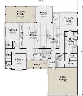 Main Floor  for House Plan #009-00313