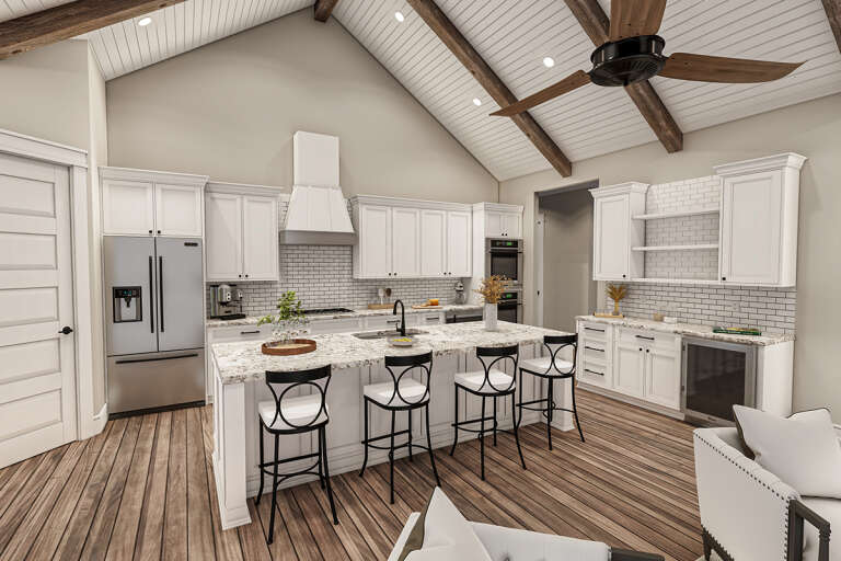 Modern Farmhouse House Plan #009-00313 Additional Photo