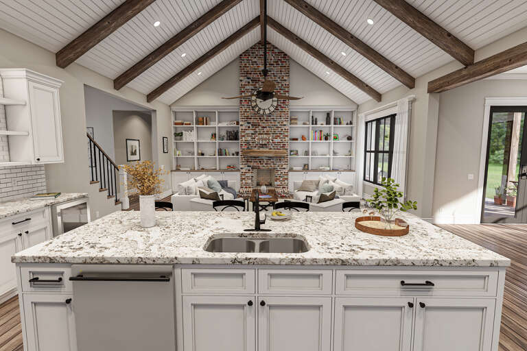 Modern Farmhouse House Plan #009-00313 Additional Photo