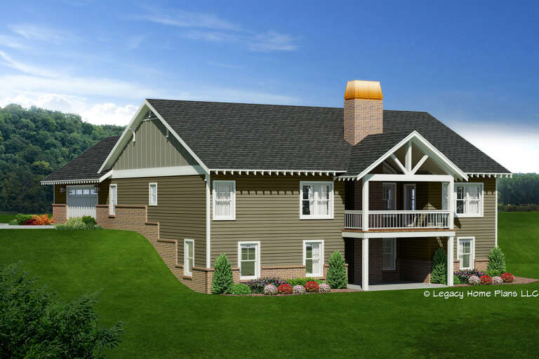 Craftsman House Plan #940-00541 Elevation Photo