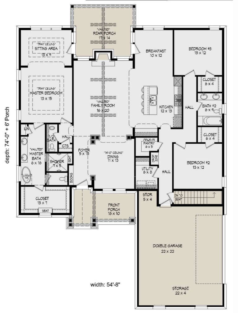 House Plan House Plan #27128 Drawing 1