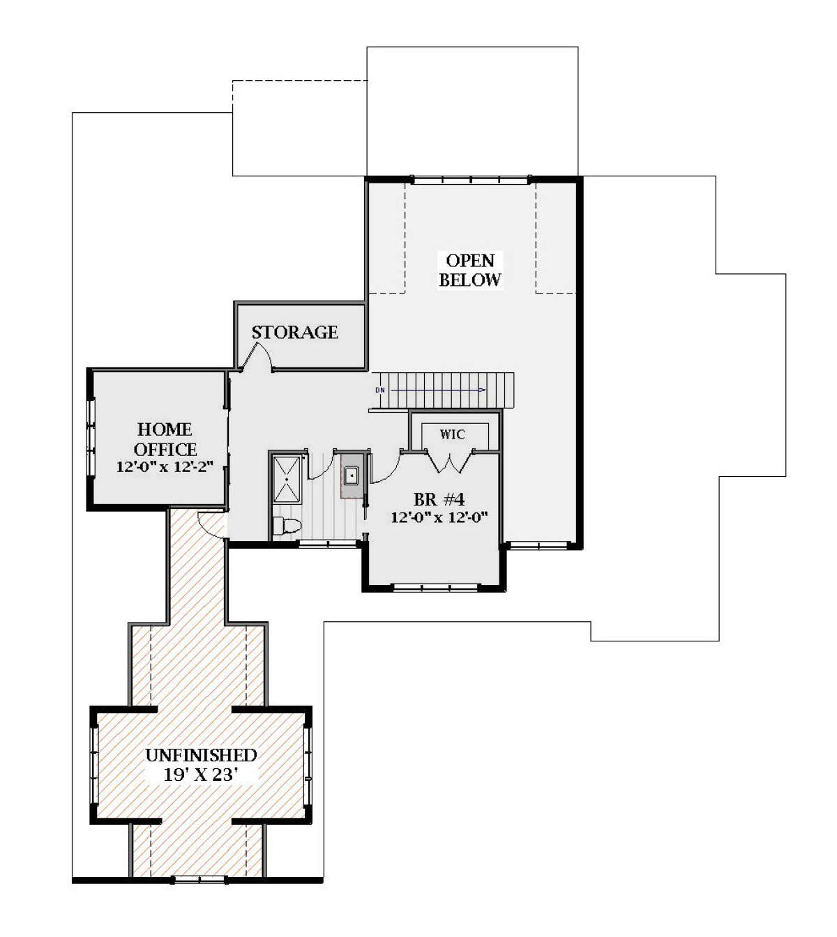 Second Floor for House Plan #6849-00124