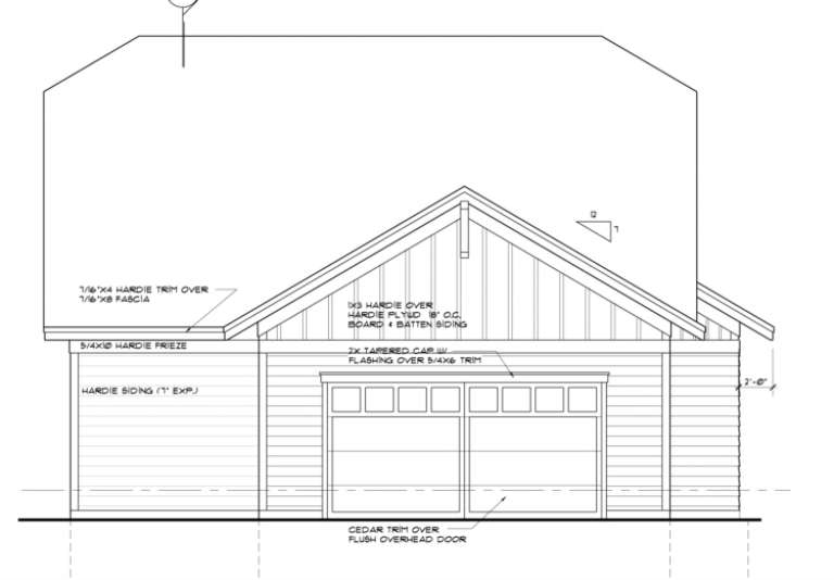 Craftsman House Plan #098-00002 Elevation Photo