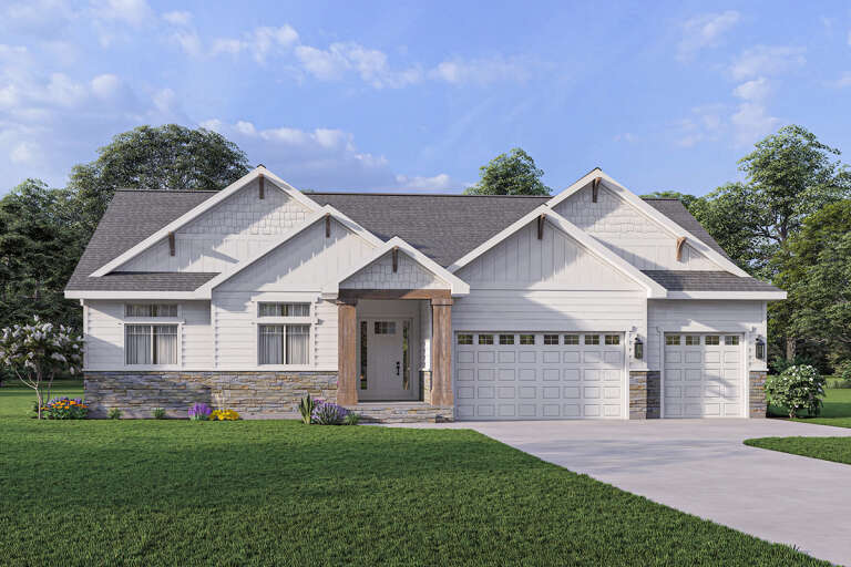 House Plan House Plan #27131 Front Elevation 
