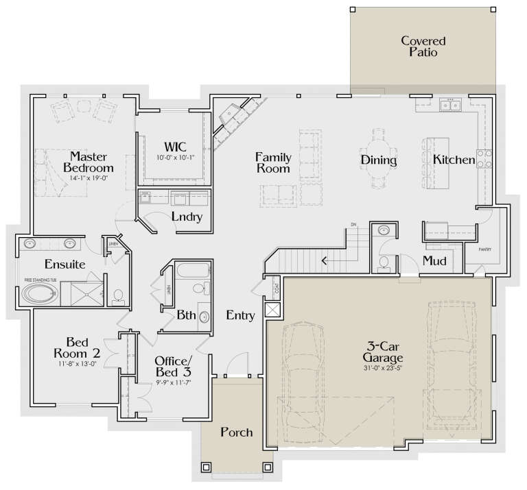 House Plan House Plan #27131 Drawing 1