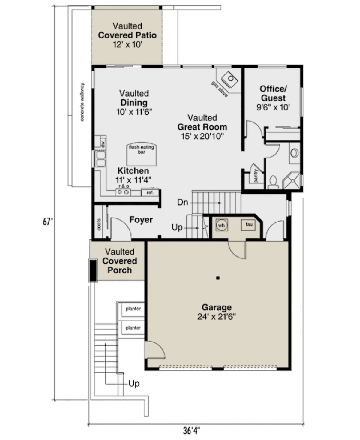 Main Floor  for House Plan #035-01008