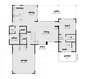Main Floor  for House Plan #028-00167