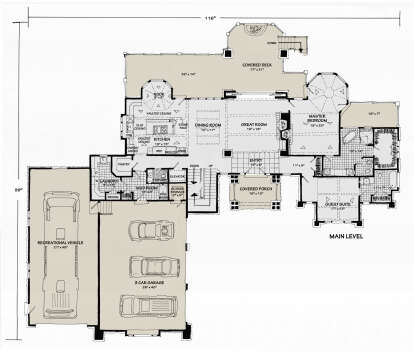 Main Floor  for House Plan #1907-00053