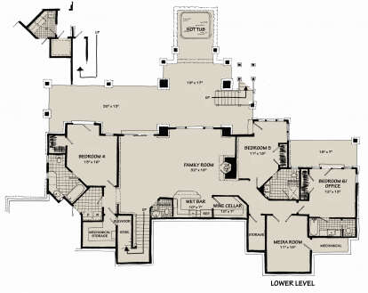 Basement for House Plan #1907-00053