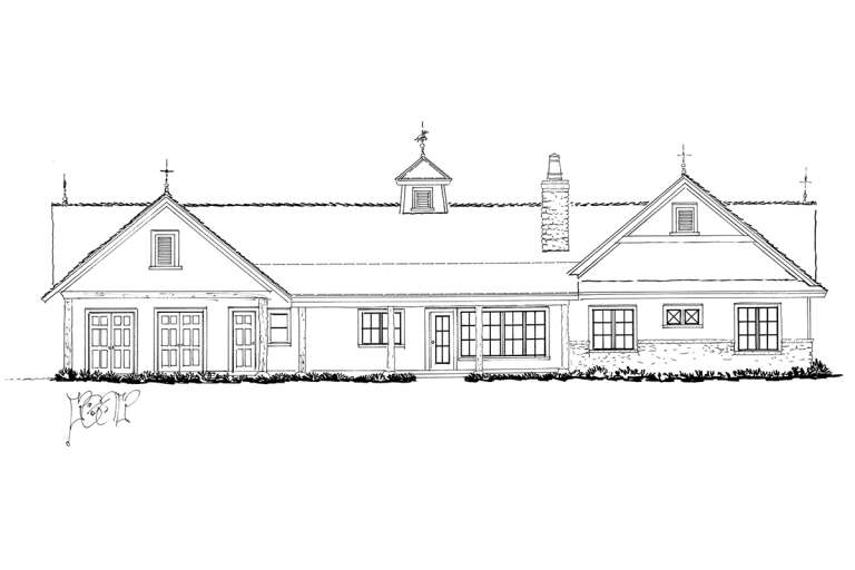 Craftsman House Plan #1907-00055 Elevation Photo
