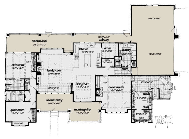 House Plan House Plan #27141 Drawing 1