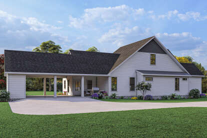 Modern Farmhouse House Plan #041-00276 Elevation Photo