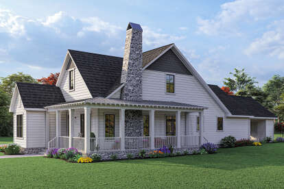 Modern Farmhouse House Plan #041-00276 Elevation Photo