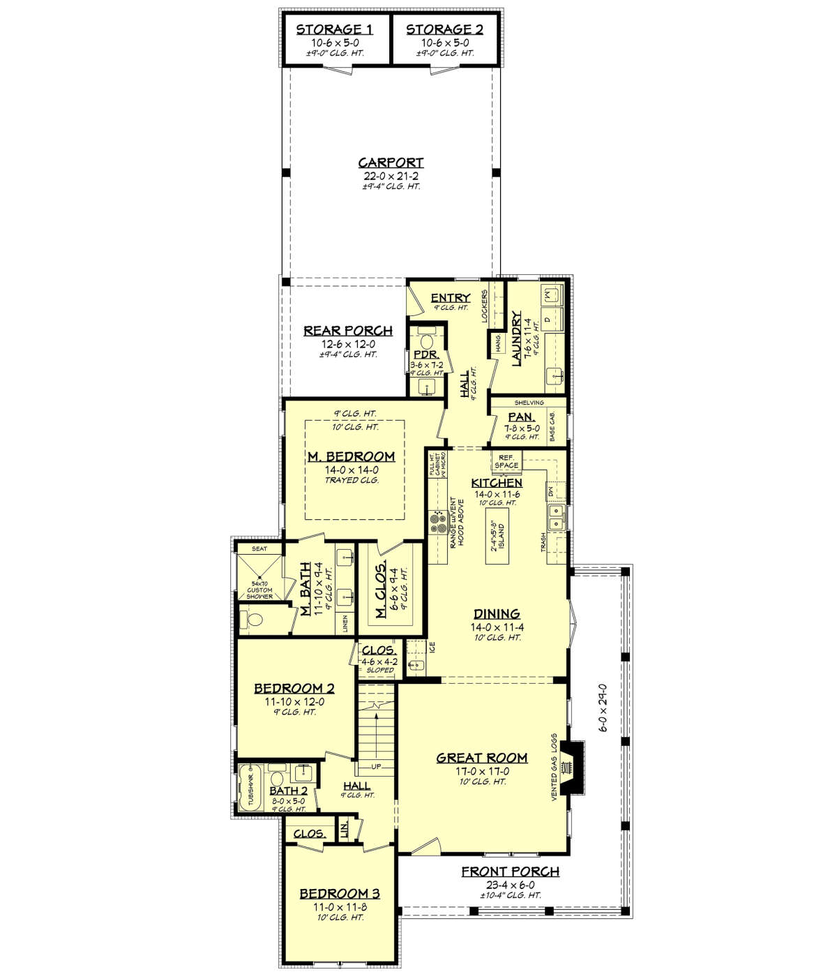 Main Floor  for House Plan #041-00276