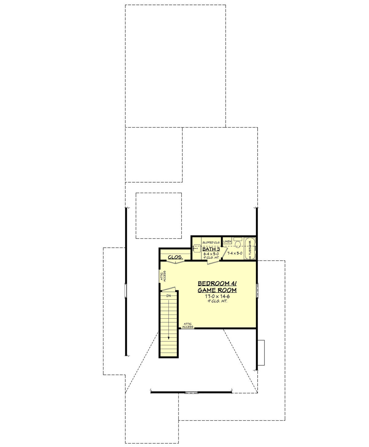 Second Floor for House Plan #041-00276