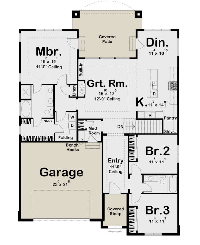 House Plan House Plan #27143 Drawing 1