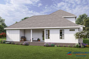 Farmhouse House Plan #041-00277 Elevation Photo
