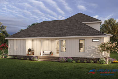 Farmhouse House Plan #041-00277 Elevation Photo