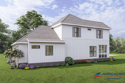 Farmhouse House Plan #041-00277 Elevation Photo