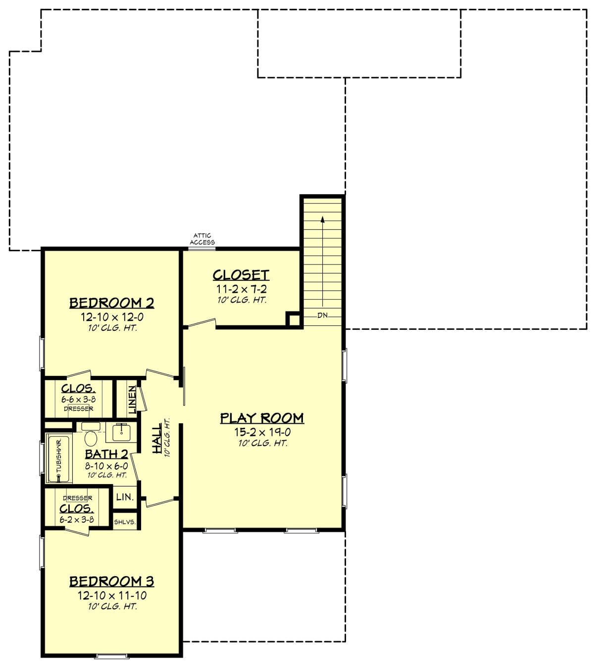Second Floor for House Plan #041-00277