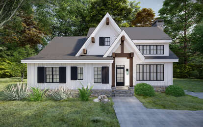 Modern Farmhouse House Plan #8687-00001 Elevation Photo