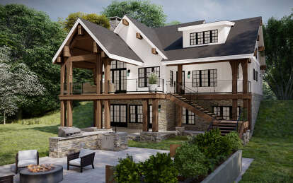 Modern Farmhouse House Plan #8687-00001 Elevation Photo
