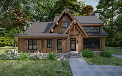 Modern Farmhouse House Plan #8687-00001 Elevation Photo