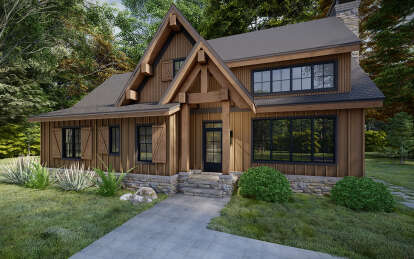 Modern Farmhouse House Plan #8687-00001 Elevation Photo