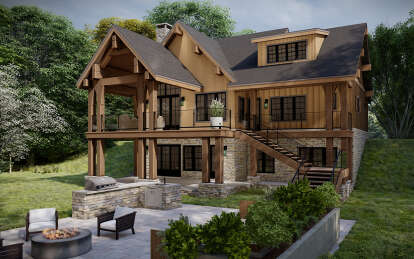 Modern Farmhouse House Plan #8687-00001 Elevation Photo