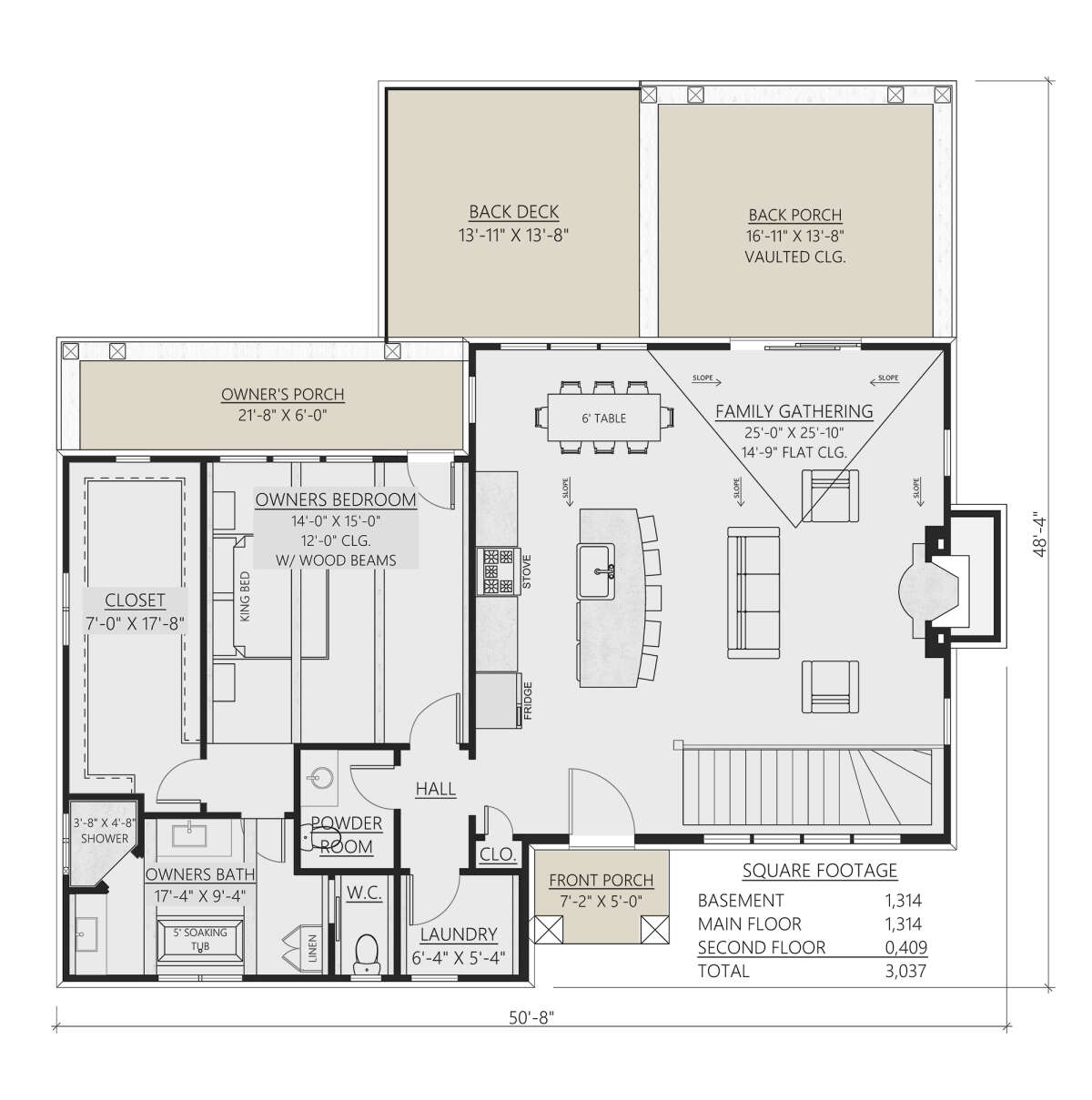 Main Floor  for House Plan #8687-00001