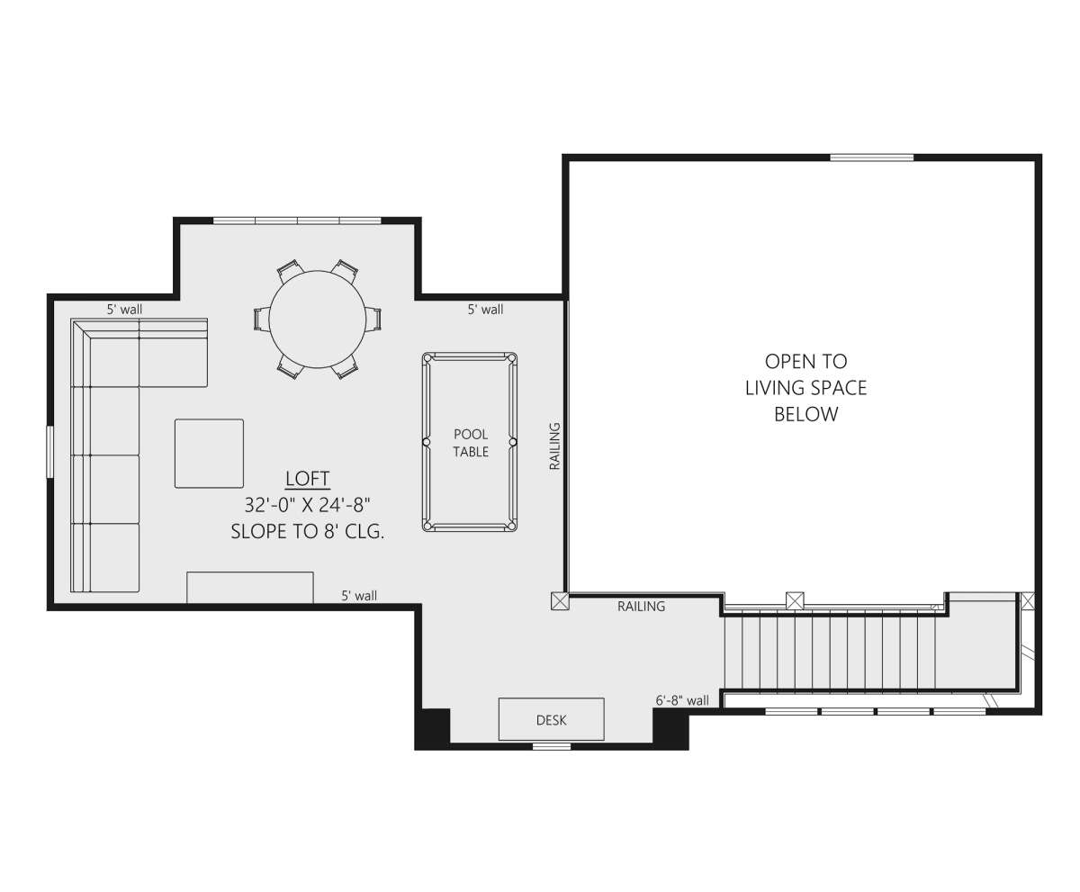Loft for House Plan #8687-00001