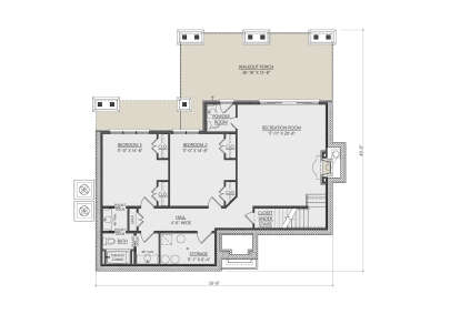 Basement for House Plan #8687-00001