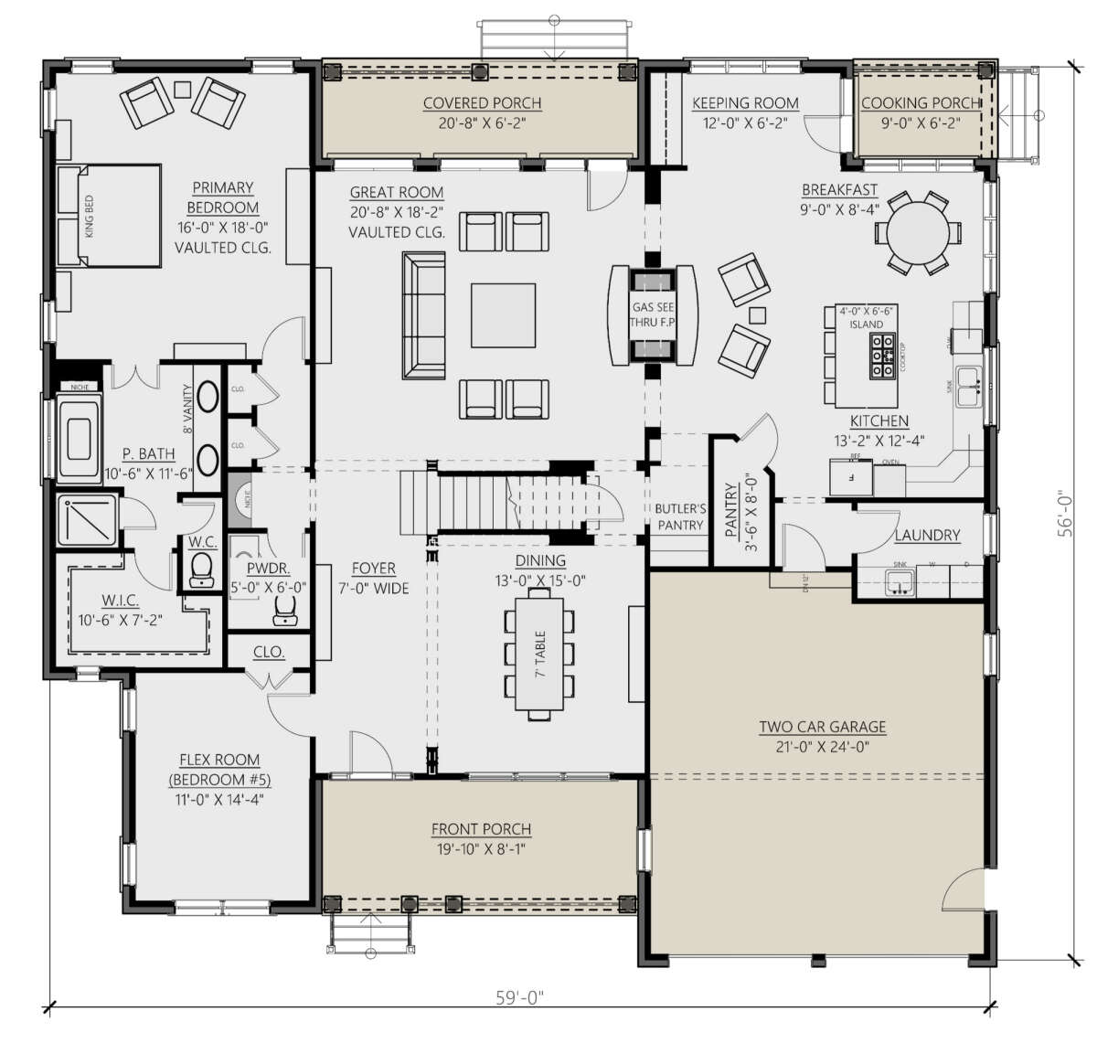 Main Floor  for House Plan #8687-00002