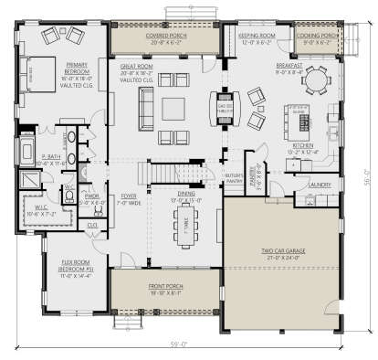 House Plan House Plan #27148 Drawing 1