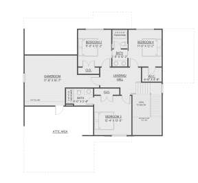 Second Floor for House Plan #8687-00003