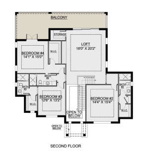 Second Floor for House Plan #5565-00175