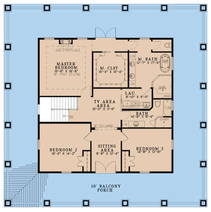 Second Floor for House Plan #8318-00250