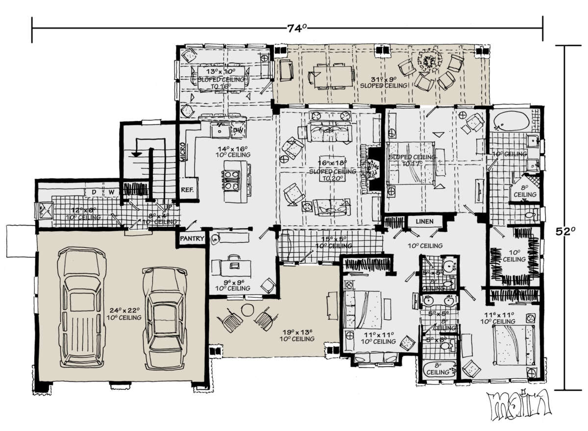 Main Floor  for House Plan #1907-00057